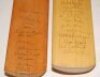 Nottinghamshire v India 1971. Slazenger 'Garfield Sobers' autograph full size bat signed in ink to the face by ten[?] members of the Indian touring party including Venkataraghavan, Prasanna, Abid Ali, Bedi, Govindraj, Jayantilal etc. Also signed by eleven - 3