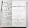 Wisden Cricketers' Almanack 1923, 1924 and 1925. 60th, 61st & 62nd editions. Bound uniformly in light brown boards, lacking original wrappers, with silver titles to spine. Very good condition. Qty 3 - cricket