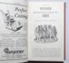 Wisden Cricketers' Almanack 1938, 1939 and 1940. 75th, 76th & 77th editions. Bound uniformly in light brown boards, lacking original wrappers, with silver titles to spine. Very good condition. Qty 3 - cricket - 2