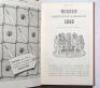 Wisden Cricketers' Almanack 1945 and 1946. 82nd & 83rd editions. Only 6500 copies of the 1945 edition were printed in this war year. Both bound in light brown boards, lacking original paper wrappers, with titles in silver to spines. Very good condition. R - 2