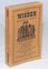 Wisden Cricketers' Almanack 1946. Original limp cloth covers. Minor staining to the covers otherwise in good/very good condition - cricket