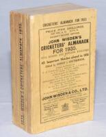 Wisden Cricketers' Almanack 1935. 72nd edition. Original paper wrappers. Minor spotting to edge of front wrapper, minor wear with very small loss to spine paper otherwise in good/very good condition - cricket