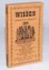 Wisden Cricketers' Almanack 1944. 81st edition. Original limp cloth covers. Only 5600 paper copies printed in this war year. Very good/excellent condition. Rarely seen in this condition. Rare war-time edition - cricket