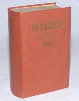 Wisden Cricketers' Almanack 1947. Original hardback. Dulled gilt titles to spine, minor crease to spine, minor cracking to internal hinge otherwise in good/very good condition - cricket