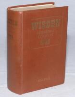 Wisden Cricketers' Almanack 1955. Original hardback. Minor stain to the bottom of the page block edge otherwise in good condition - cricket