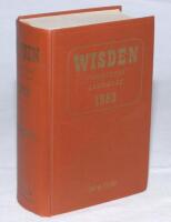 Wisden Cricketers' Almanack 1963. Original hardback. Very good condition - cricket