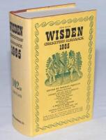 Wisden Cricketers' Almanack 1965. Original hardback with dustwrapper. Slight nick to head of dustwrapper at the top of the spine, very slight age toning to dustwrapper spine otherwise in good condition - cricket