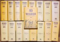 Wisden Cricketers' Almanack 1996 to 2012. Original hardbacks with dustwrapper. Minor faults to odd dustwrapper otherwise in good/very good condition. Qty 17 - cricket