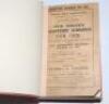 Wisden Cricketers' Almanack 1908. 45th edition. Bound in light brown boards, with original front paper wrapper only, with gilt titles to spine. Some soiling and wear to the front wrapper, loss to the lower corner of the front wrapper, tape to the length o