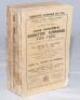 Wisden Cricketers' Almanack 1923. 60th edition. Original paper wrappers. Breaking to spine block, page sections becoming loose, some light fading to wrappers and spine, wear and loss to spine paper, small loss to bottom corner of front wrapper otherwise i