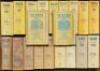 Wisden Cricketers' Almanack 1975 to 2009. Original cloth covered editions with the exception of the 2005 and 2008 editions which are original hardbacks with dustwrappers. Some bowing to the spines of odd editions, soiling to the spines of the 1974, 1976 a