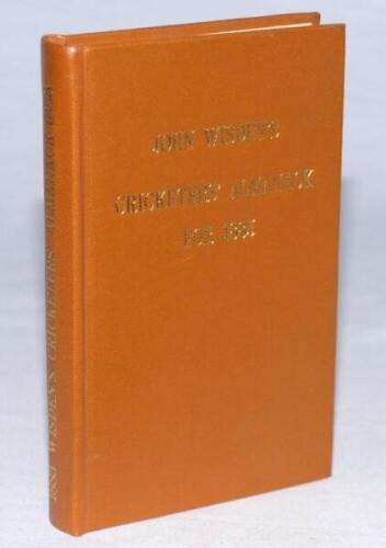 Wisden Cricketers' Almanack 1885. Willows softback reprint (1983) in light brown hardback covers with gilt lettering. Un-numbered limited edition. Good/very good condition - cricket