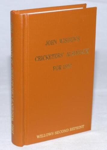 Wisden Cricketers' Almanack 1893. Willows softback second reprint (2008) in light brown hardback covers with gilt lettering. Limited edition 239/250. Very good condition - cricket