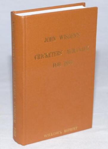 Wisden Cricketers' Almanack 1894. Willows softback reprint (1992) in light brown hardback covers with gilt lettering. Limited edition 232/500. Very good condition - cricket