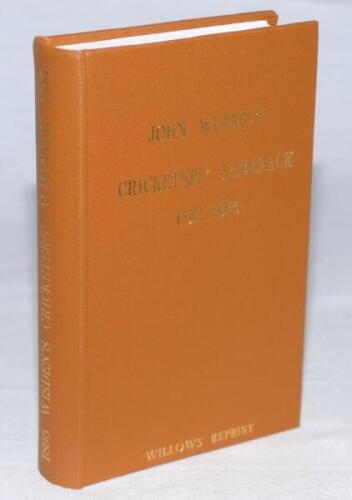 Wisden Cricketers' Almanack 1895. Willows softback reprint (1993) in light brown hardback covers with gilt lettering. Limited edition 247/500. Very good condition - cricket