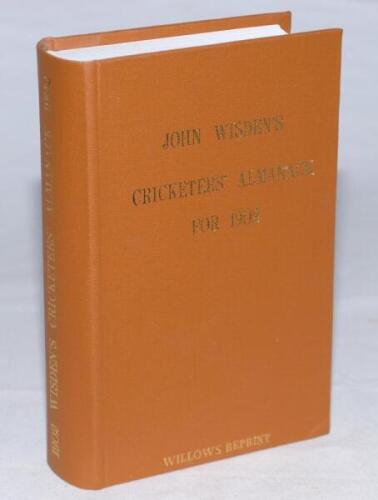 Wisden Cricketers' Almanack 1902. Willows softback reprint (1997) in light brown hardback covers with gilt lettering. Limited edition 216/500. Very good condition - cricket