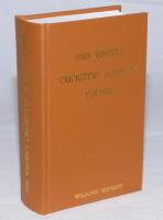 Wisden Cricketers' Almanack 1908. Willows softback reprint (2000) in light brown hardback covers with gilt lettering. Limited edition 307/500. Very good condition - cricket