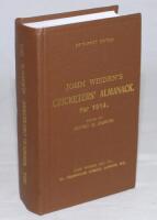 Wisden Cricketers' Almanack 1914. Willows hardback reprint (2002) in dark brown boards with gilt lettering. Un-numbered limited edition. Very good condition - cricket