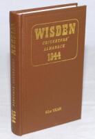 Wisden Cricketers' Almanack 1944. Willows hardback reprint (2000) in dark brown boards with gilt lettering. Limited edition 369/500. Very good condition - cricket