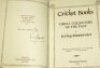 'Cricket Books. Great Collectors of the Past'. Irving Rosenwater. Privately printed by J.G. Eccles, Inverness for the Author 1976. Nine portraits. Full green leather with gilt to top edge. Limited edition number 70 of 200 copies of which 190 were for sale - 2