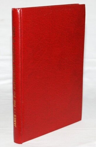 'The 2nd Australian XI's Tour of Australia, Britain and New Zealand in 1880/81 with Appendices'. Alfred James 1994. Privately published in red boards with gilt title to spine. Limited edition of 100 copies, this being number 91. Signed to the limitation p