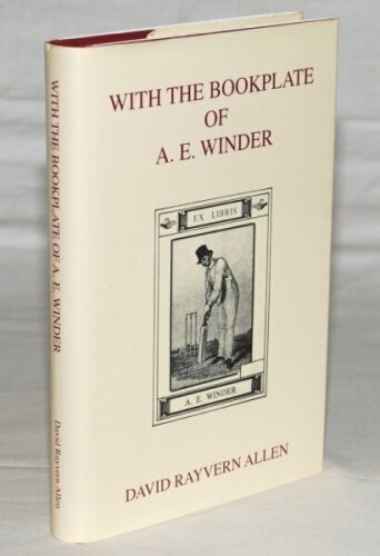 'With the Bookplate of A.E. Winder'. David Rayvern Allen. J.W. McKenzie, Ewell 2008. Limited edition no. 107/175. Signed to limitation page by the author. Good dustwrapper. VG - cricket