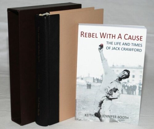 Keith Booth. Three titles, 'The Father of Modern Sport. The Life and Times of Charles W. Alcock', Keith Booth, Red Rose Books, Manchester 2002. Deluxe limited edition bound in quarter leather in slip case of one hundred copies, this being number 13, signe