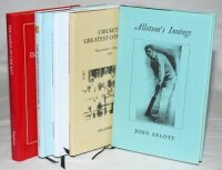 J.W. McKenzie. Eleven hardback titles with good dustwrappers published by John McKenzie, including two signed limited editions. 'Alletson's Innings', John Arlott 1991, limited edition no. 76/250, signed by Arlott. 'Cricket's Greatest Comeback. Warwickshir