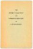 '"My Cricket Collection" and "Cricket Literature"'. G. Neville Weston. Third edition privately published, Kidderminster 1974. Plain stiffened boards with printed title to front. Limited edition of fifty copies, this being number 40. Signed to the limitati