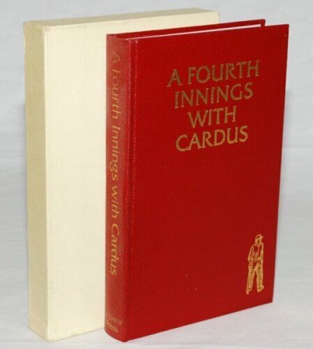 'A Fourth Innings with Cardus'. London 1981. Original imitation leather in slip case. Specially bound limited edition of 100 numbered copies, this being number 18. Good condition - cricket
