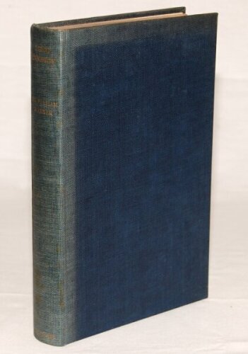 'Long Innings. The Autobiography of Sir Pelham Warner'. P.F. Warner. London 1951. Original blue cloth, gilt title to spine. Limited edition no. 111/250, signed to the limitation page by Warner. Some fading to the spine, otherwise in good/ very good condit