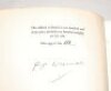 'Long Innings. The Autobiography of Sir Pelham Warner'. P.F. Warner. London 1951. Original blue cloth, gilt title to spine. Limited edition no. 111/250, signed to the limitation page by Warner. Some fading to the spine, otherwise in good/ very good condit - 2