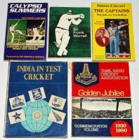 India and West Indies cricket histories. Five softback titles. 'Tamil Nadu Cricket Association Golden Jubilee 1930-1980', N.S. Ramaswami, Madras 1980. 'Indian Cricket. The Captains. Nayudu to Tendulkar', Partab Ramchand, Mumbai 1997. Sir Frank Worrell', U