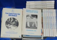 Essex C.C.C. handbooks/ annuals 1962-2013. A good run of fifty six official handbooks for seasons 1962-1966, 1968-1976, 1980-2011 and 2013. Some duplication. G/VG - cricket