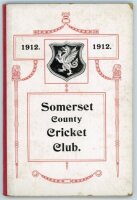 Somerset County Cricket Club Year Book 1912-13. Hammett & Co, Taunton 1913. Original decorative boards. Generally in very fine condition. Scarce - cricket