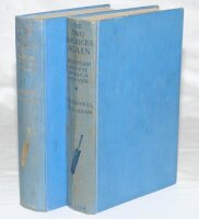 'The Book of the Two Maurices'. M.C.C. team Australasia 1929/30'. Turnbull & Allom. London 1930 and 'The Two Maurices Again. M.C.C. team South Africa 1930/31'. Turnbull & Allom. London 1931. Original blue cloth. Some fading and creasing to the spine of on