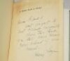 'A Yankee looks at Cricket'. As told to Gerald Brodribb by Henry Sayen. London 1956. Hardback with very good dustwrapper. Presentation copy to Dennis Brookes (Northamptonshire & England 1934-1959), signed and inscribed by Sayen 'Denis [sic] Brookes. Don't - 2