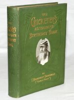 'The Cricketer's Autograph Birthday Book'. T. Broadbent Trowsdale ('Cover-Point'). London 1906. Excellent original green pictorial cloth with gilt titles to front and spine, gilt to top page edges. Some internal foxing, otherwise in good/ very good condit