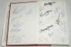 'The History of Kent County Cricket Club'. Dudley Moore. Christopher Helm, Bromley 1988. Hardback with dustwrapper. Signed to the front and rear endpapers by forty players, and to internal pages by two. The majority of players' names annotated. Signatures - 3