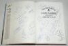 'The History of Lancashire County Cricket Club'. Peter Wynne-Thomas. Christopher Helm, Bromley 1989. Hardback with dustwrapper. Signed to the title pages and front and rear endpapers by forty eight players. The majority of players' names annotated. Signat - 2