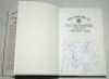 'The History of Nottinghamshire County Cricket Club'. Peter Wynne-Thomas. Christopher Helm, Bromley 1992. Hardback with dustwrapper. Signed to the title page by the author, and to the half title page and rear endpapers by forty six players. The majority o - 2