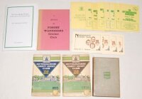 Nottinghamshire C.C.C. A selection of twenty four year books, histories, the odd programme etc. relating to Nottinghamshire cricket. Includes official Year Books for 1933 and 1934. 'A History of Forest Wanderers Cricket Club', Peter Wynne-Thomas 1973, and