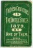 'The Irish Cricketers in the United States 1879. By One of Them'. Henry Brougham. John Lawrence, Dublin, and M.H. Gill, London, 1880. An excellent account of the tour of the Gentlemen of All Ireland, the cricket well reported and liberally interspersed wi
