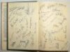 'Hampshire County Cricket'. The Official History'. H.S. Altham, John Arlott, E.D.R. Eagar and Roy Webber. First edition, London 1957. Dustwrapper with odd nicks, otherwise good. Signature in ink 'From H.S. Altham' on label laid down to half title page and - 4