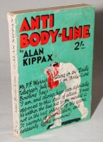 'Bodyline'. 'Anti Body-Line'. Alan Kippax & Eric Barbour. Hurst & Blackett, London edition 1933. Original decorative paper wrappers. Some wear and ageing to the wrappers with small nicks to the spine, otherwise in good condition - cricket