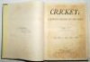 'Cricket: A Weekly Record of the Game'. Volume V. Numbers 110-139 (28th January to 30th December 1886). Bound in publisher's original green cloth, gilt title to front and spine, title page and contents page to front, lacking original wrappers, one supplem - 2