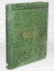 'Cricket: A Weekly Record of the Game'. Volume VII. Numbers 170-199 (26th January to 27th December 1888). Bound in publisher's original green cloth, gilt title to front and spine, title page and contents page to front, lacking original wrappers, one suppl - 3