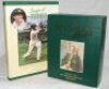 Don Bradman biographies. Box comprising seventeen hardback and some softback books, booklets and cassette tapes, all relating to Bradman. Autobiographies include 'Farewell to Cricket', London 1950, dustwrapper with some faults. 'The Art of Cricket' London