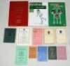 Club histories and fixture cards. Small box comprising twenty five books and booklets of club and league histories produced to commemorate centenaries, jubilees etc. Includes two signed titles, 'The Greatest Years in North West [Ireland] Cricket 1919-1941 - 3