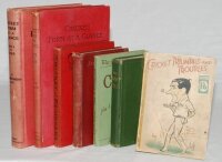 Pre-War cricket books. Six hardback titles in original publisher's cloth. 'The Cricket Field', James Pycroft, London 1887. 'The Young Cricketer's Tutor', John Nyren, London 1893. 'Cricket', E. Lyttelton, 'New' (third) edition, London 1894. 'Cricket For B